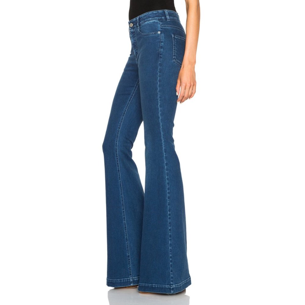 Stella McCartney - BRAND NEW With Tags, Pacific Blue, The 70s Flare Jeans - Picture 3 of 7